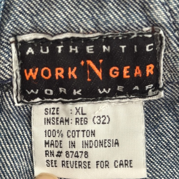 Mens Work Wear Work N’ Gear Denim Overalls - Picture 12 of 15